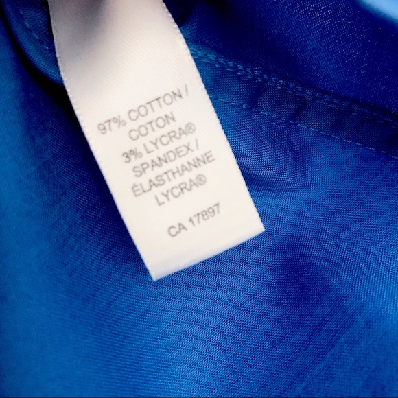 LNWOT Banana Republic Blue Cotton Dress Shirt - Picture 3 of 4